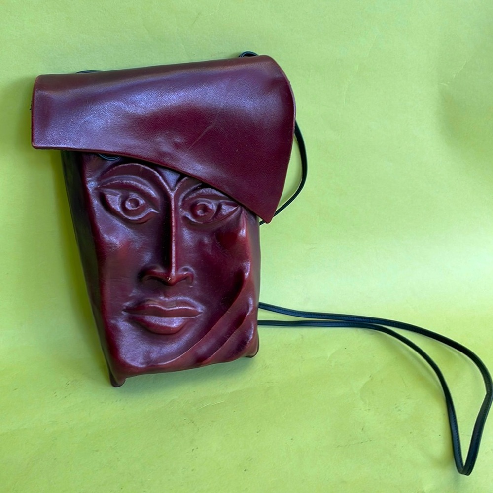 Vintage tool made all leather crossbody bag